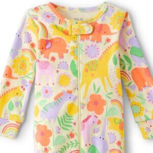 NWT The Children’s Place Baby Girls Animal Snug Fit Cotton One Piece